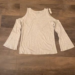 Loft Cold Shoulder Long Sleeve Tee